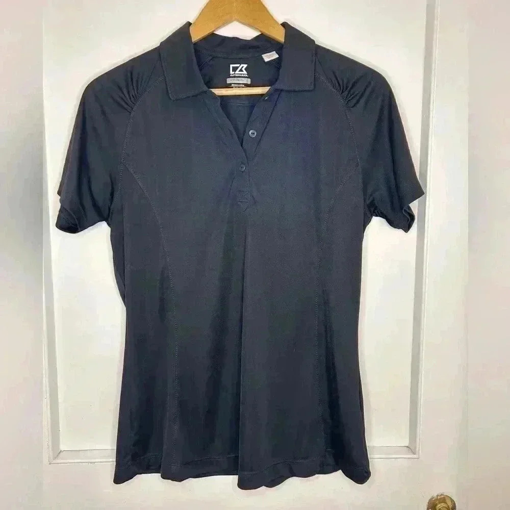 Cutter and  Buck Women’s Black Golf Shirt Size M